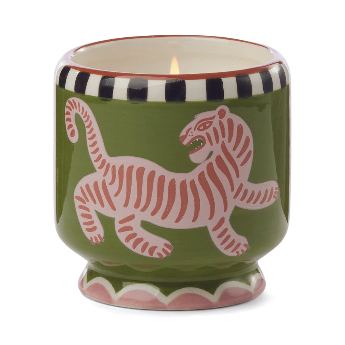 Taj Tiger Candle - Black Cedar & Fig