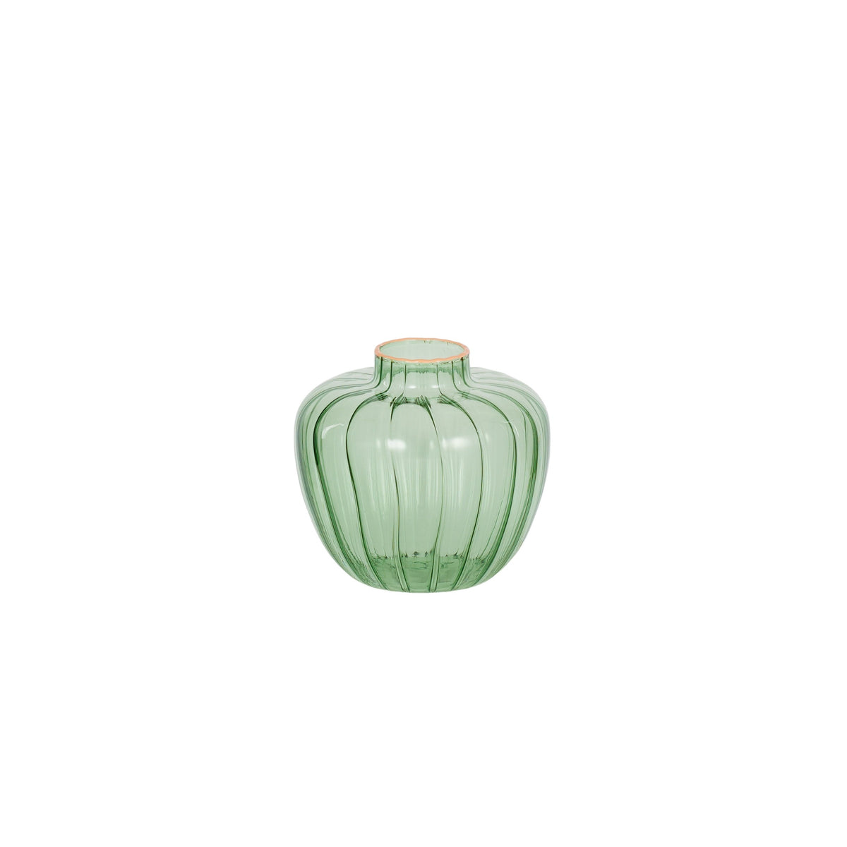 Poppy Glass Vase Green