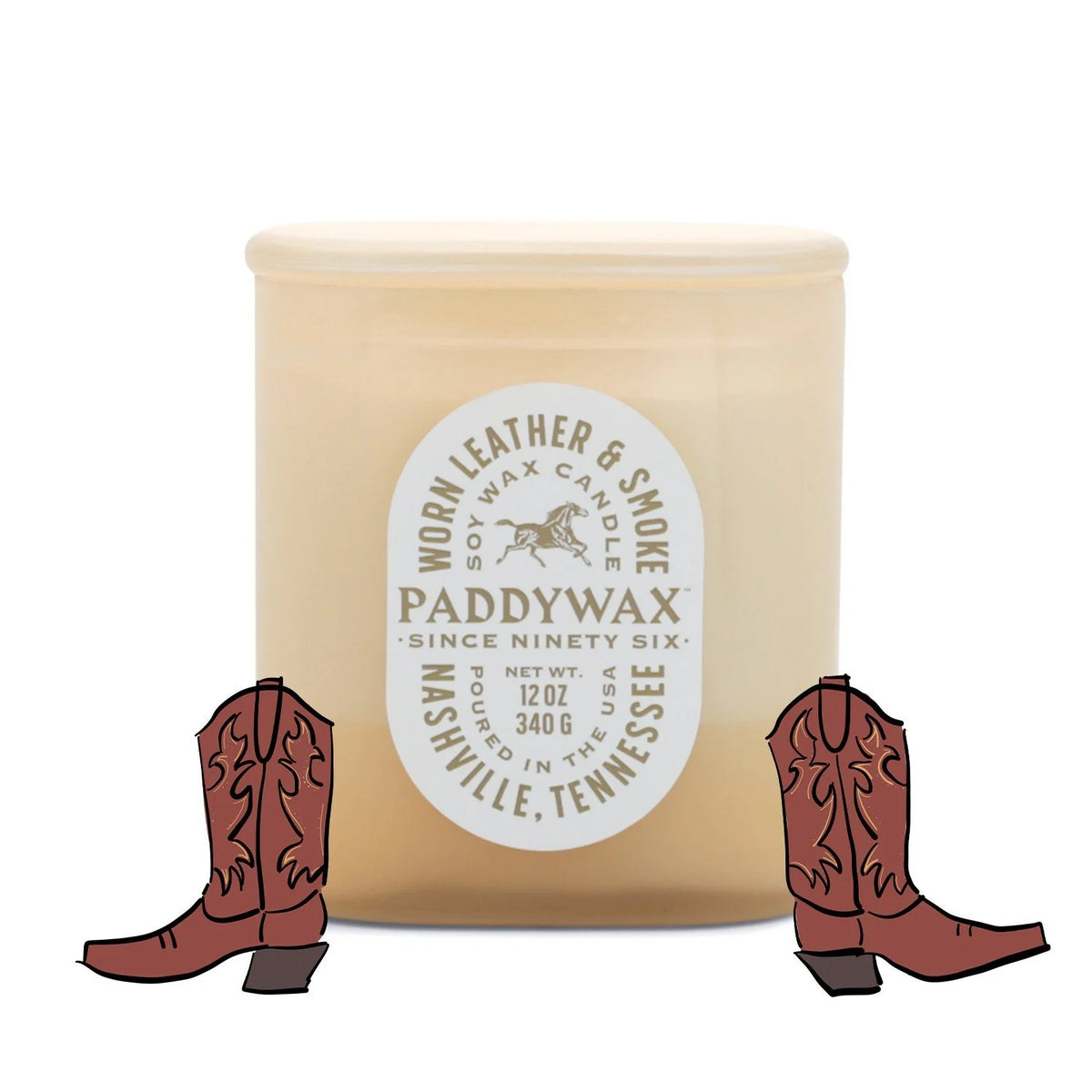 Vista Candle - Worn Leather & Smoke