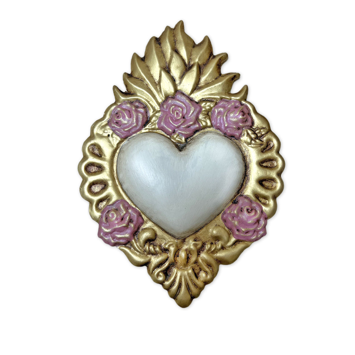 Divine Love Wall Heart - White