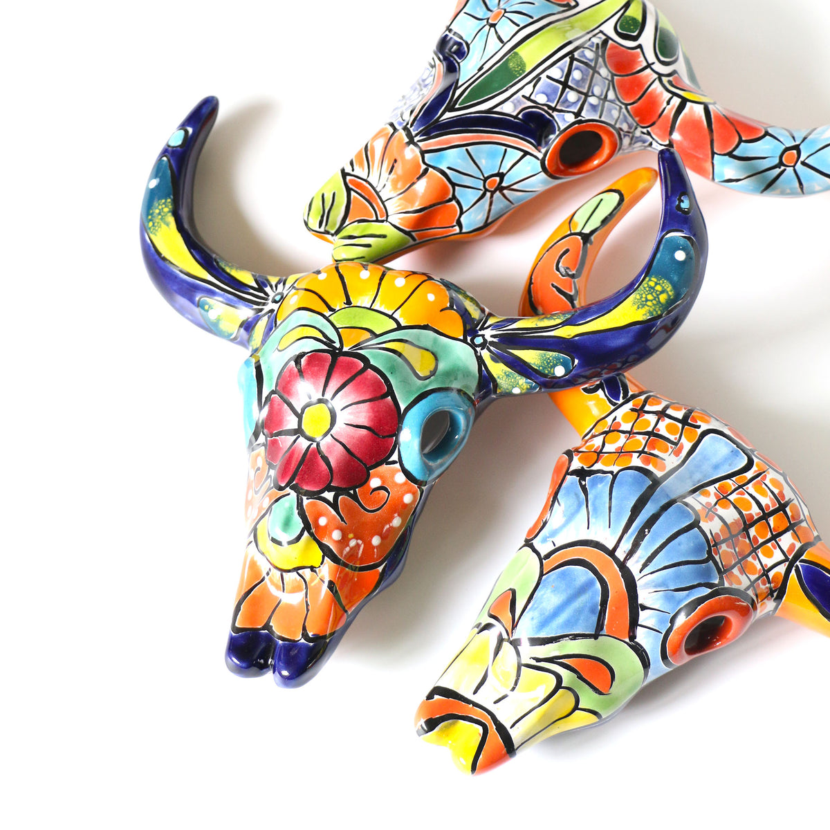 Talavera Wall Skull Hanging