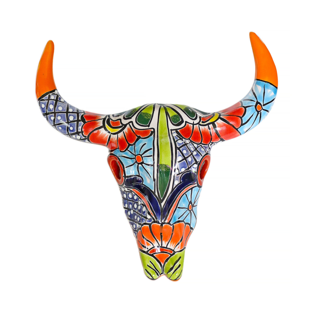 Talavera Wall Skull Hanging