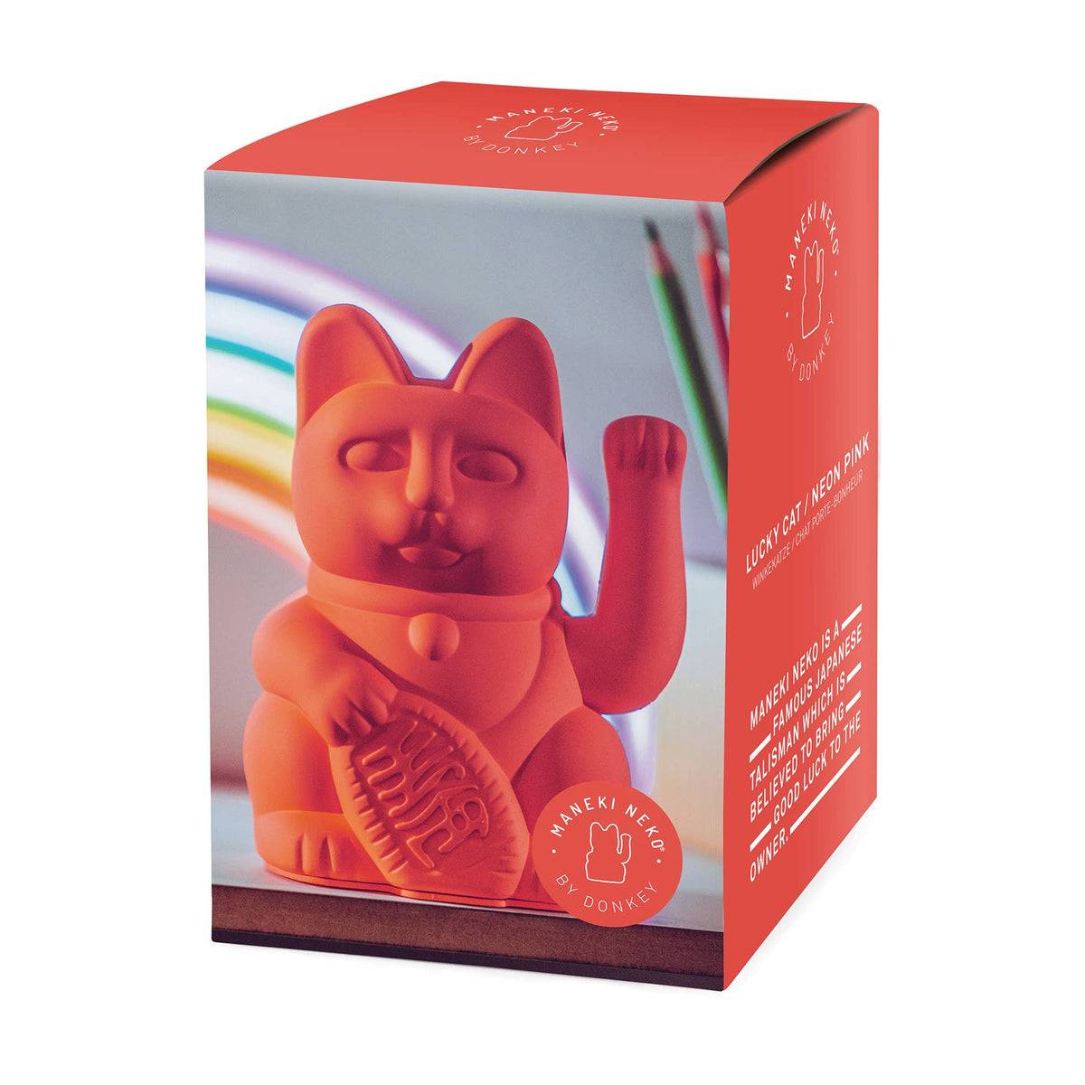Lucky Cat | Neon Orange