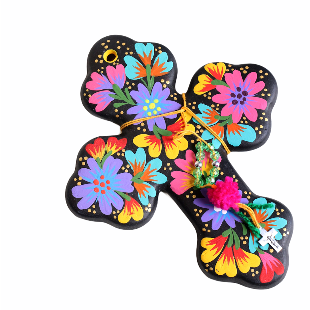 Fleur Cross Black - Small