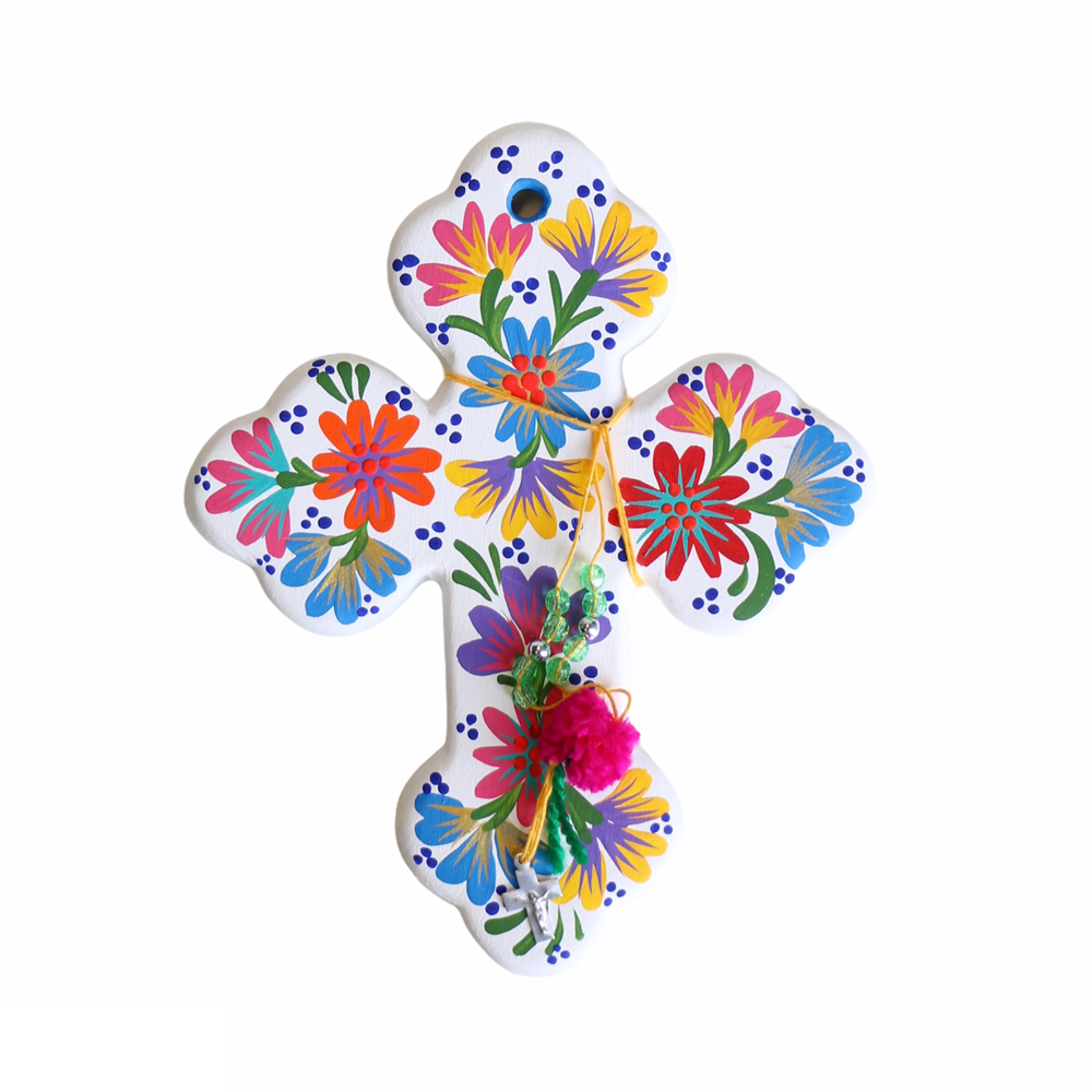 Fleur Cross White - Small