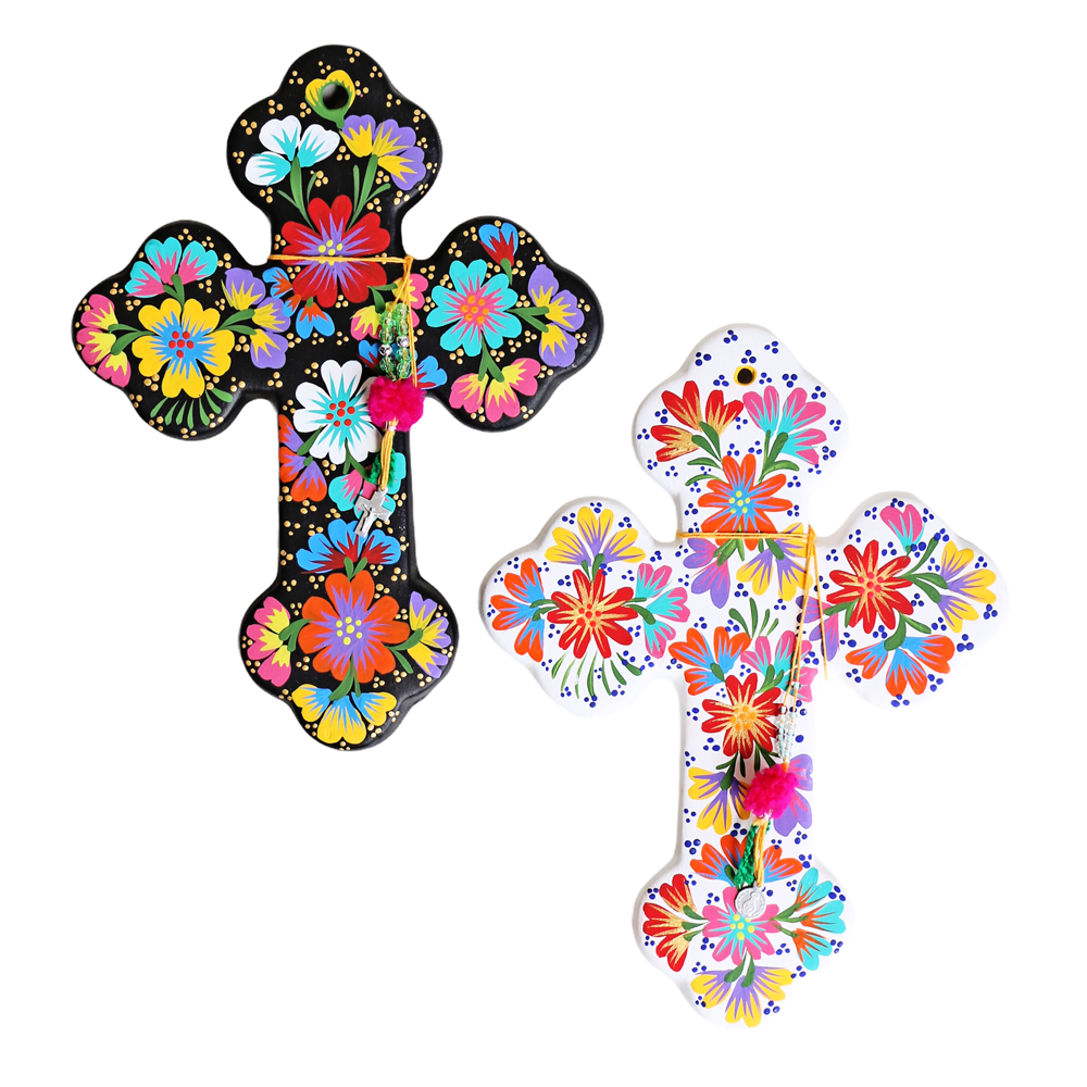 Fleur Cross White - Small