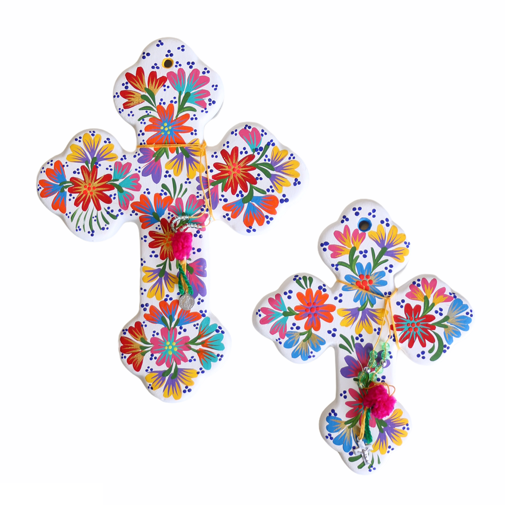 Fleur Cross White - Small