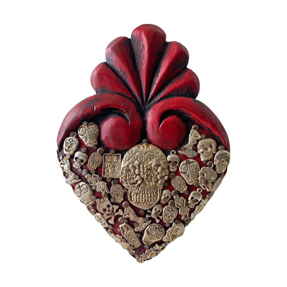 Calaveras Milagros Wall Heart