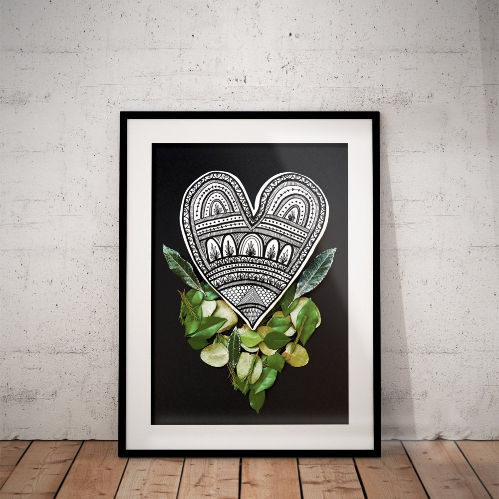 Botanical Heart Print