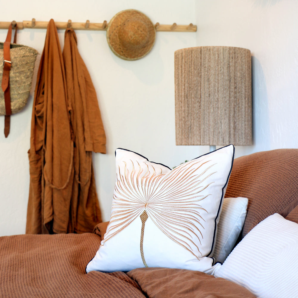 Sahara Palm Fan Cushion Cover