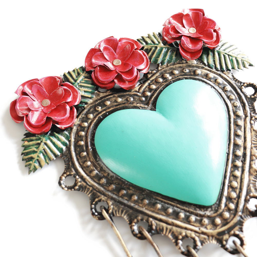 Laila Wall Heart Aqua