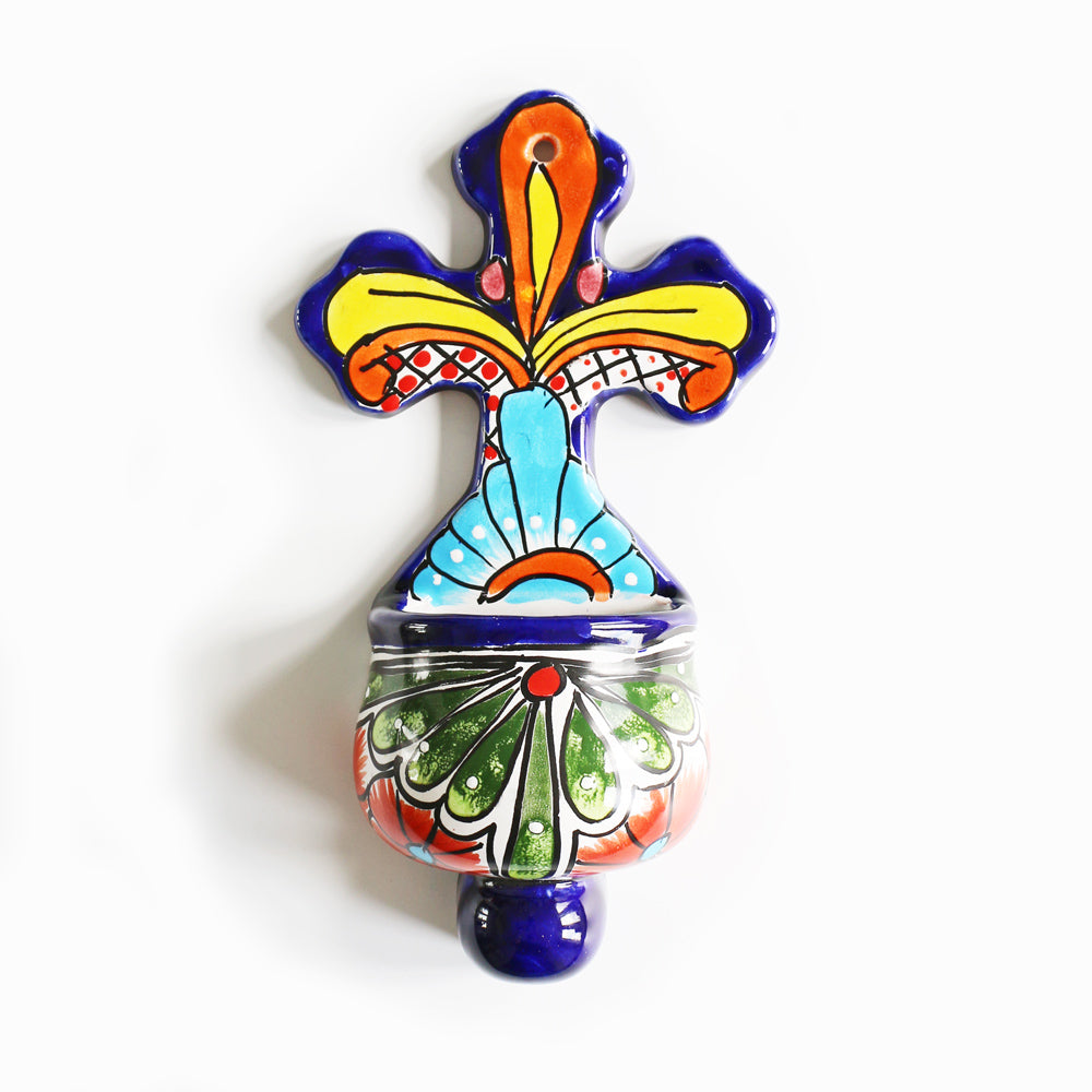 Talavera Cross Wall Planter