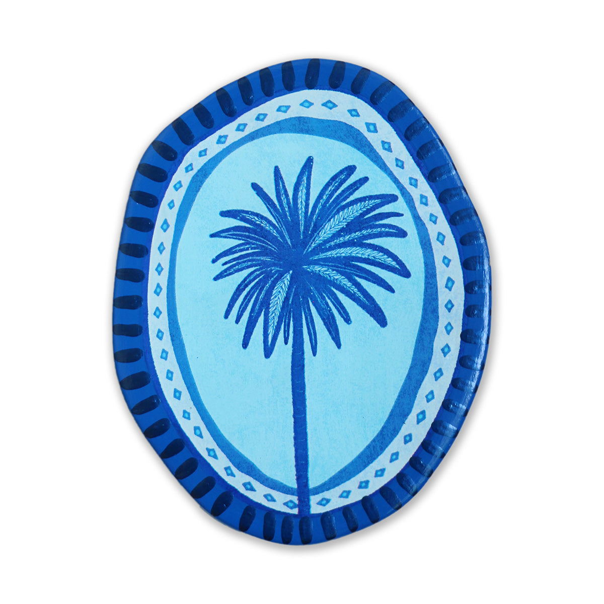 Thasos Palm Oval Tile