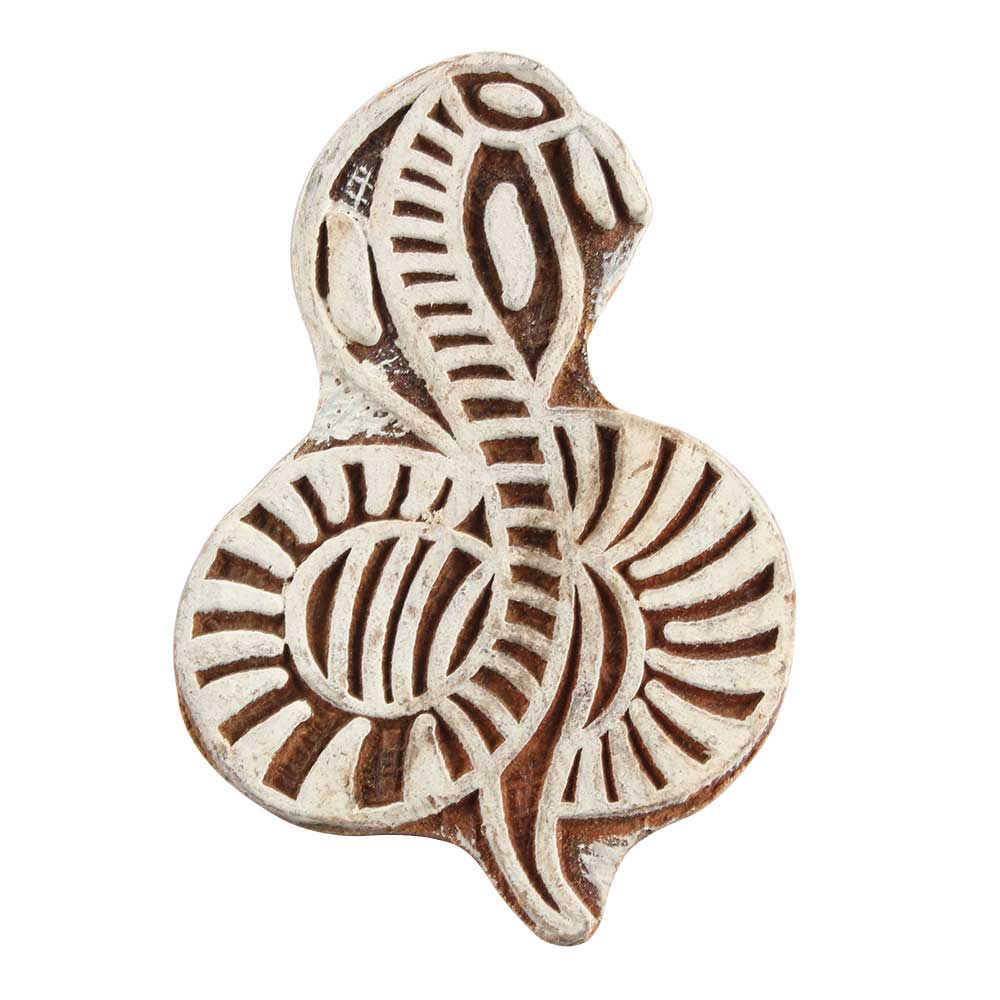 Serpent Snake Wood - Print Block