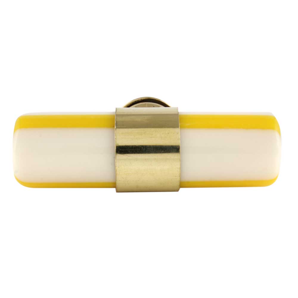 Palm Springs Yellow Stripe - Knob