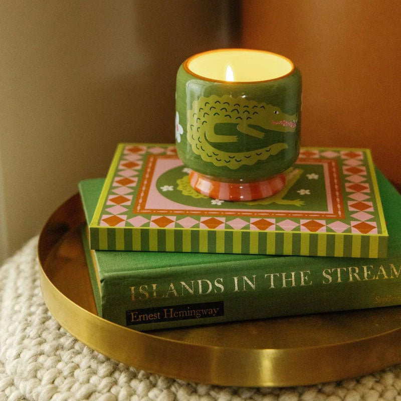 Crocodile Candle - Prickly Pear