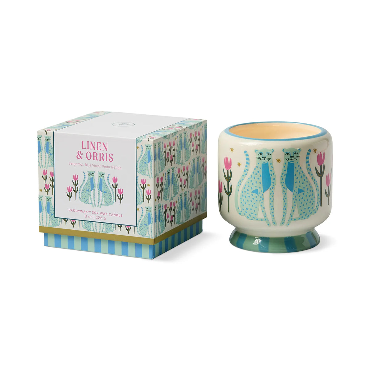 Cheetah Candle - Linen & Orris
