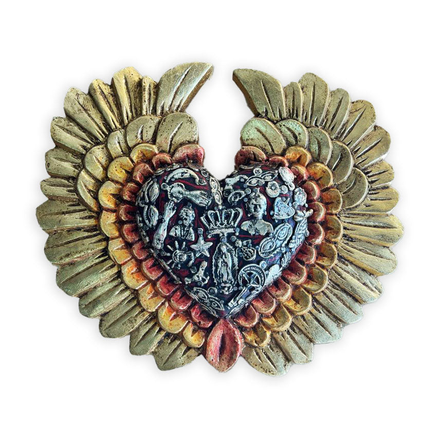 Benito Gilded Wall Heart