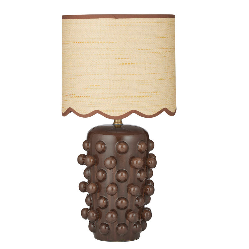 Hopper Ceramic Lamp - Cocoa