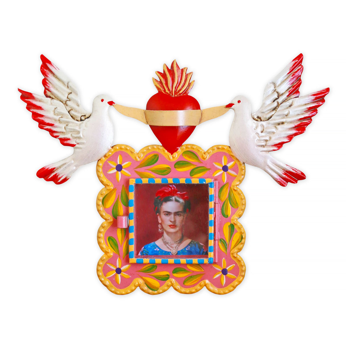 Frida Doves Wall Nicho - Pink