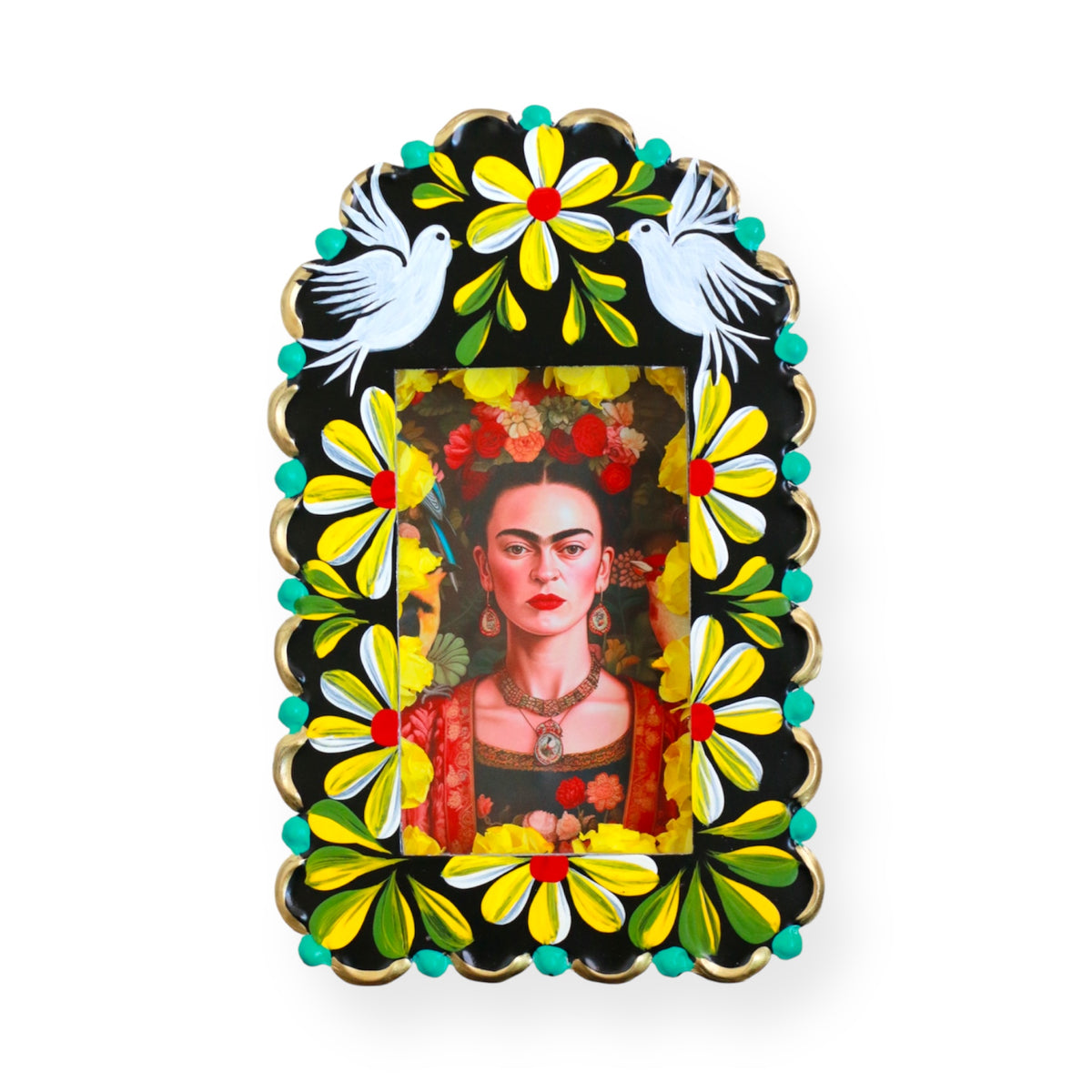 Frida Flor Wall Nicho - Yellow