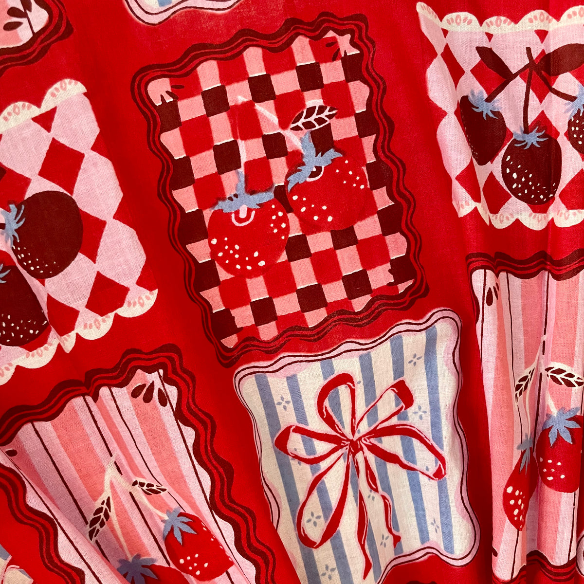 Picnic Party Luxe Robe - Ruby