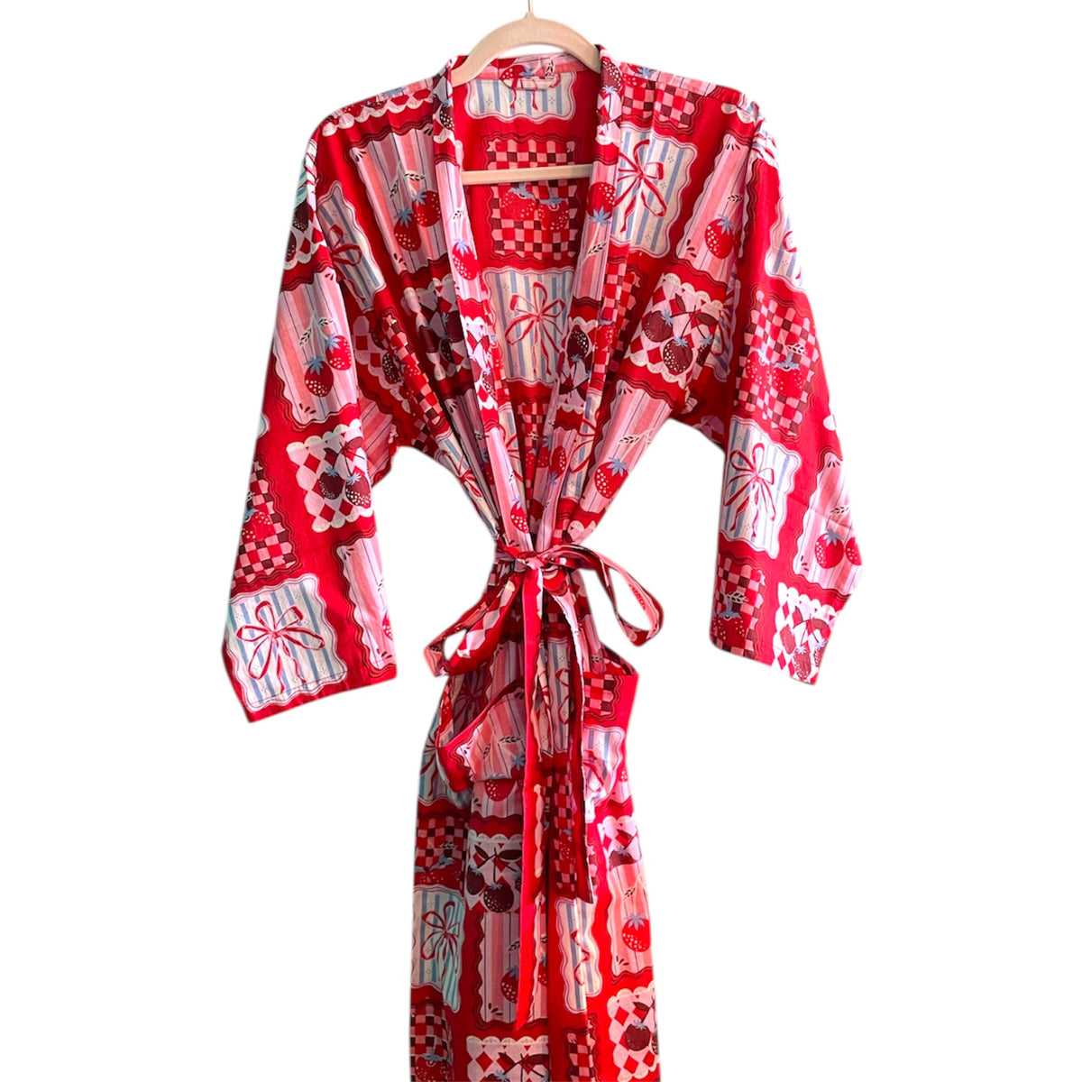 Picnic Party Luxe Robe - Ruby