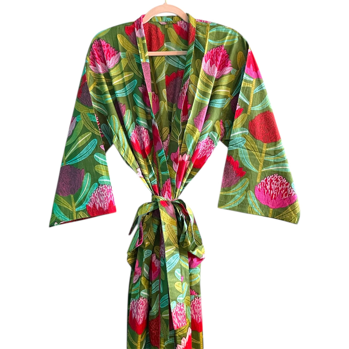 Protea Luxe Robe - Olive