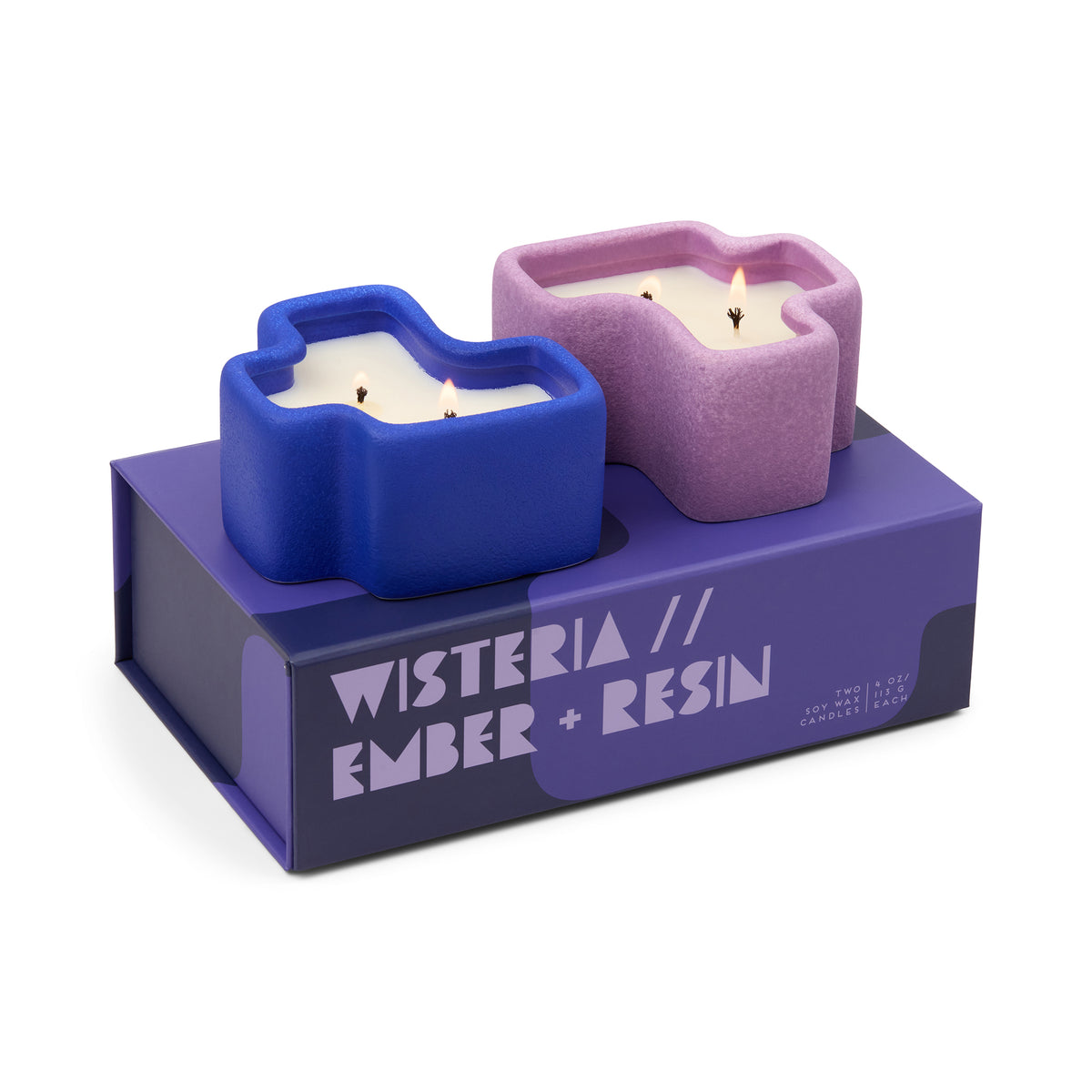 Jigsaw Candle - Cobalt & Lavender