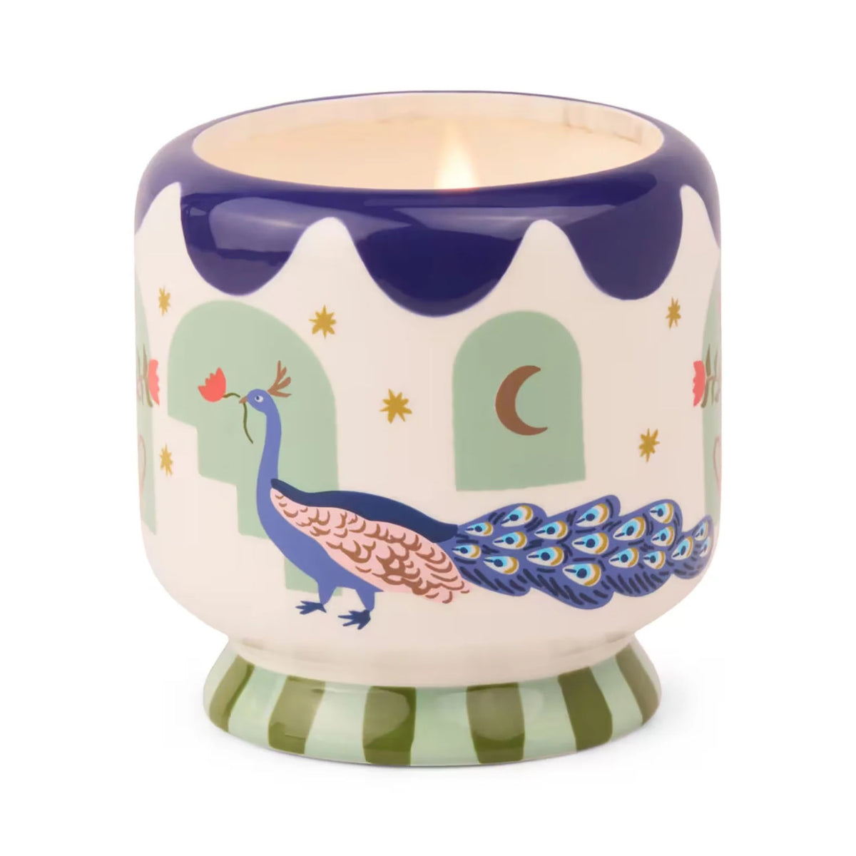 Peacock Candle - Misted Lime