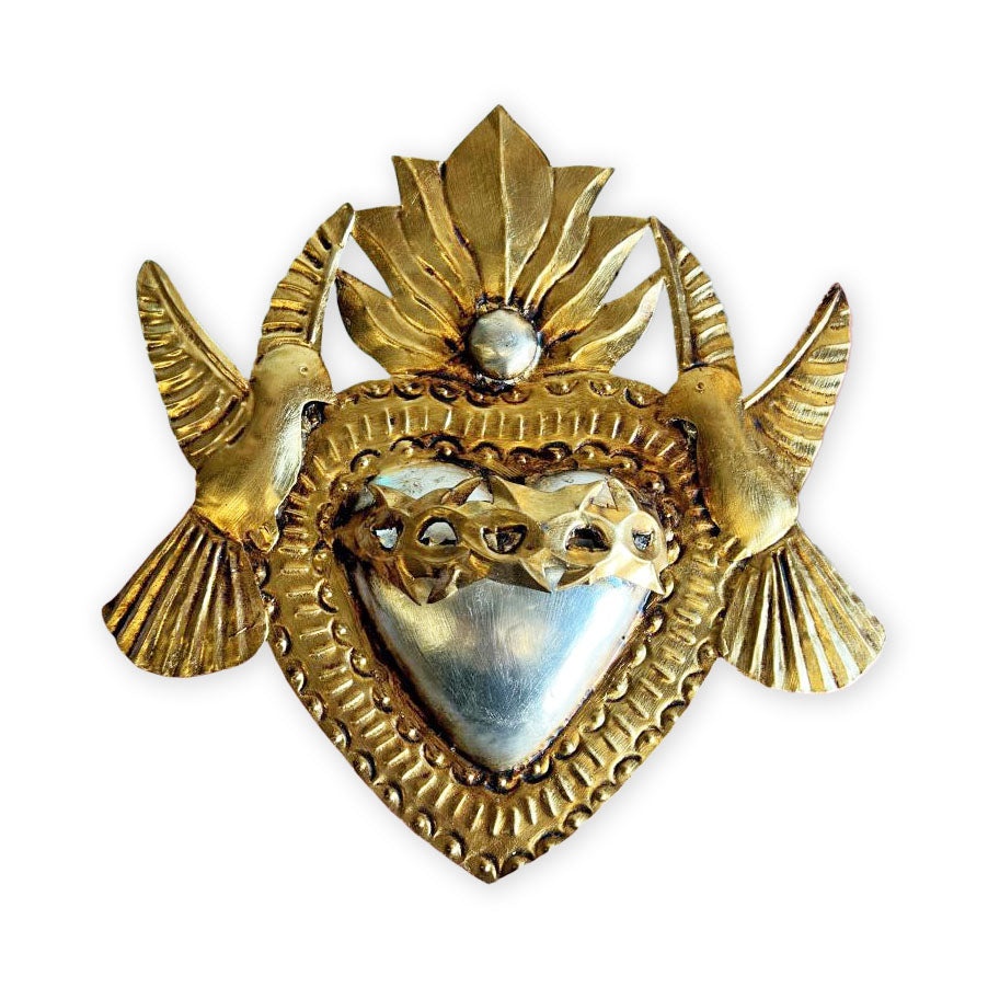 Cielo Gilded Wall Heart