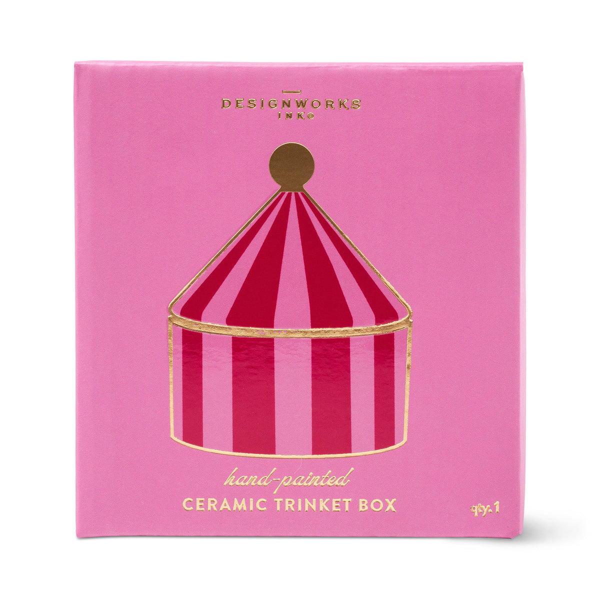Cirque Trinket Box - Pink & Red