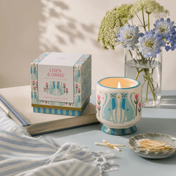 Cheetah Candle - Linen & Orris
