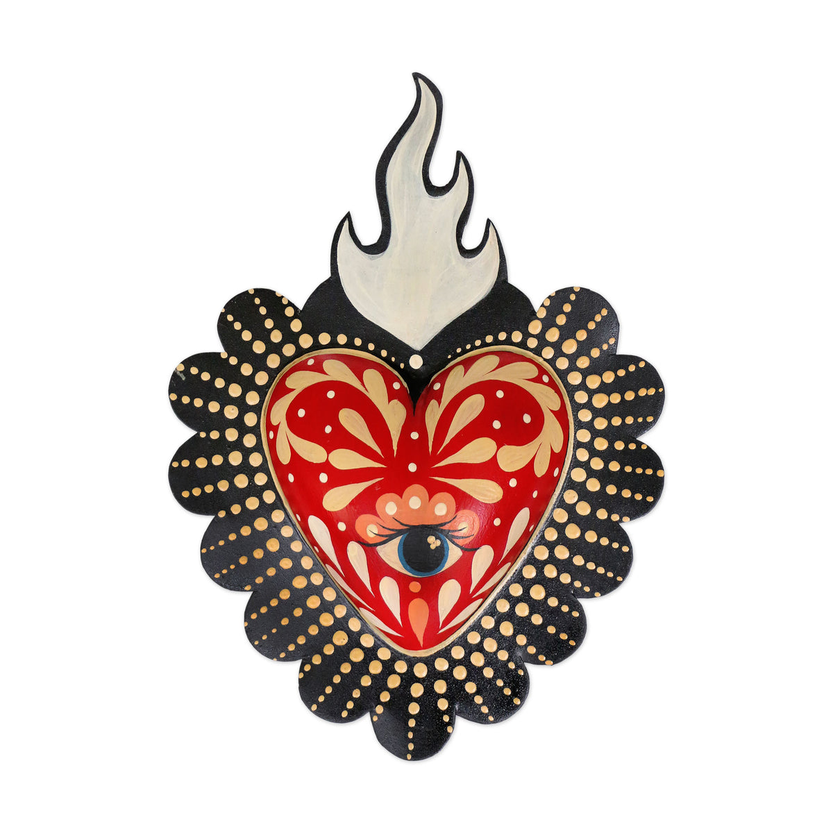 Lyla Eye Wall Heart - Ruby