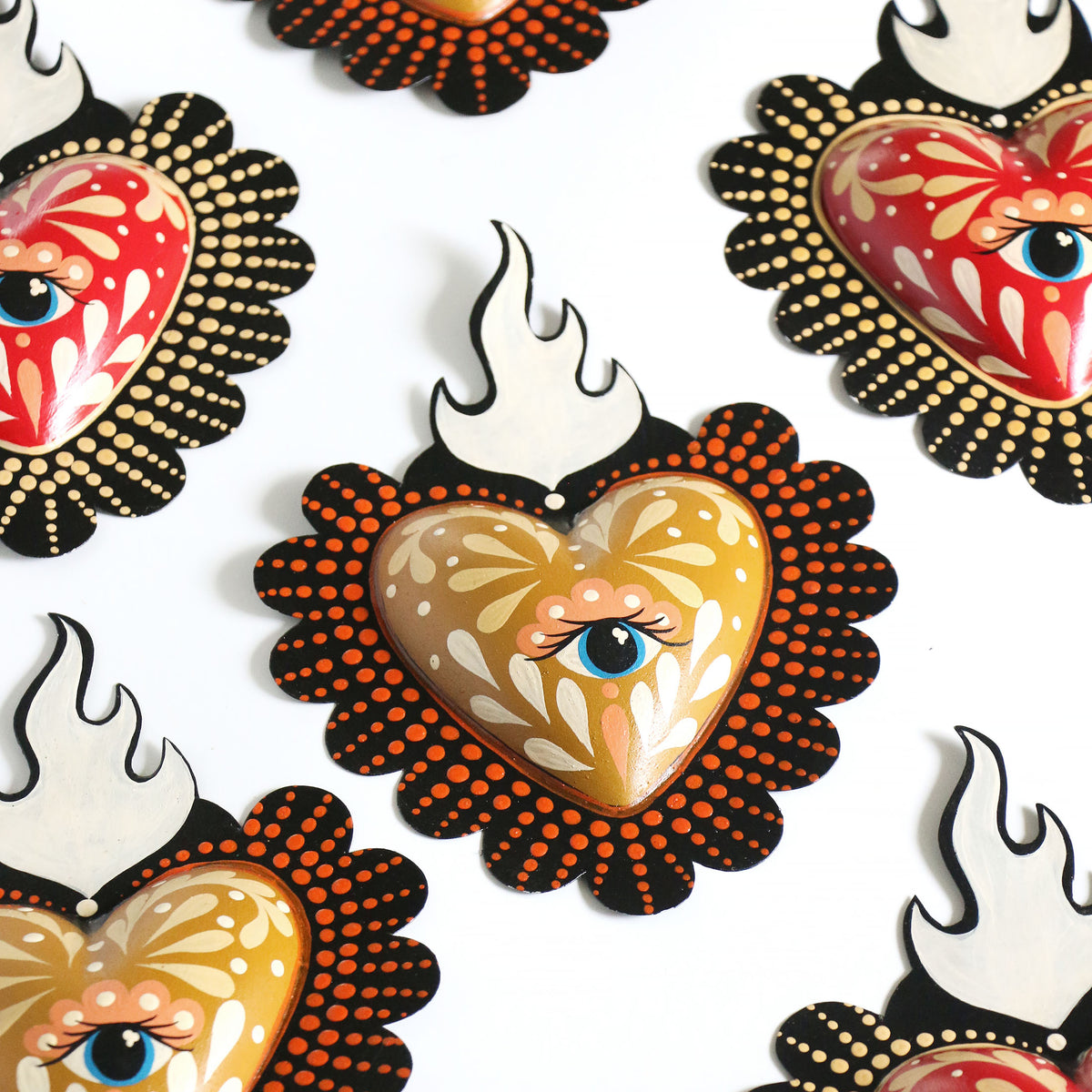 Lyla Eye Wall Heart - Ruby