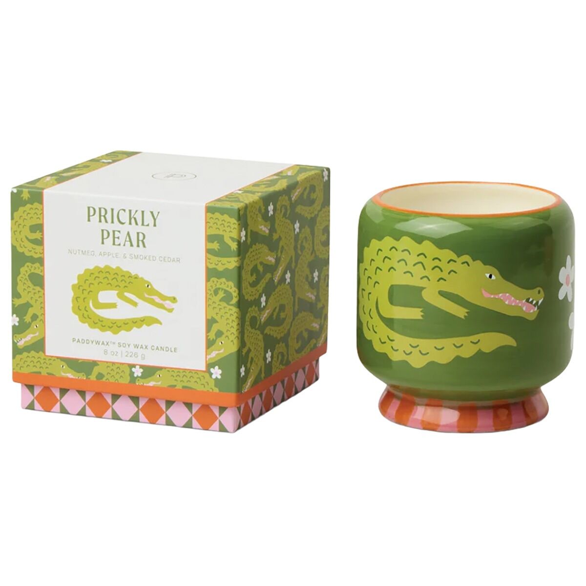 Crocodile Candle - Prickly Pear