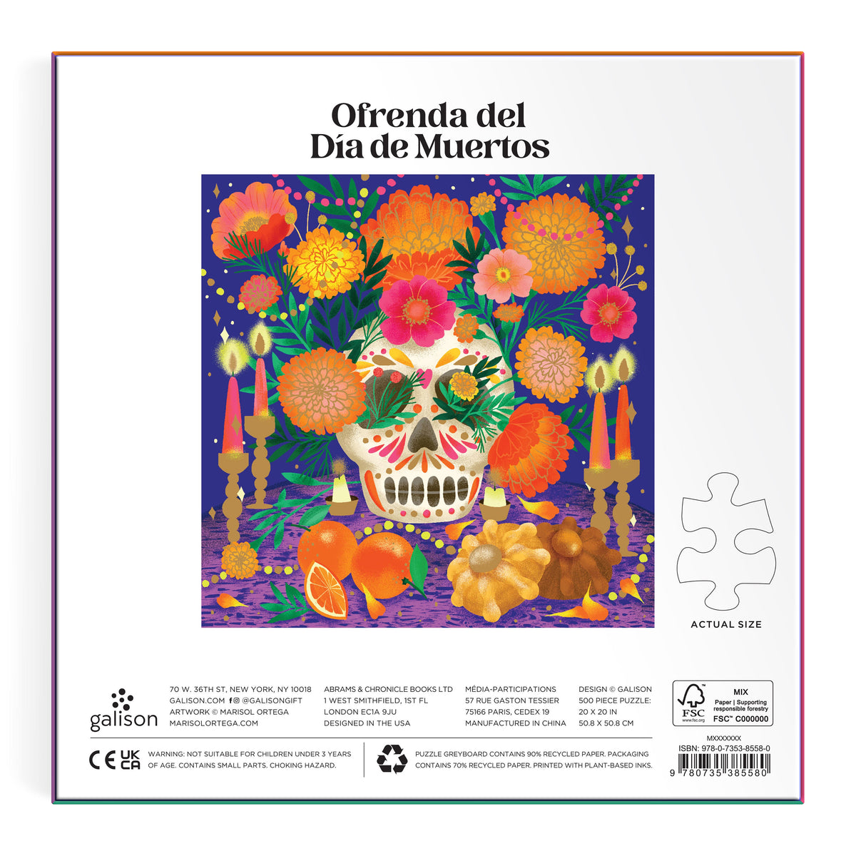 Día de Muertos Foil Puzzle