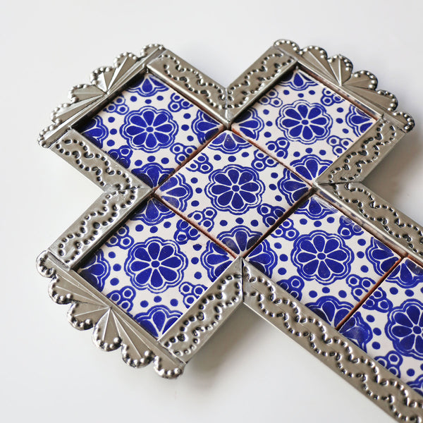 Azul Tiled Wall Cross