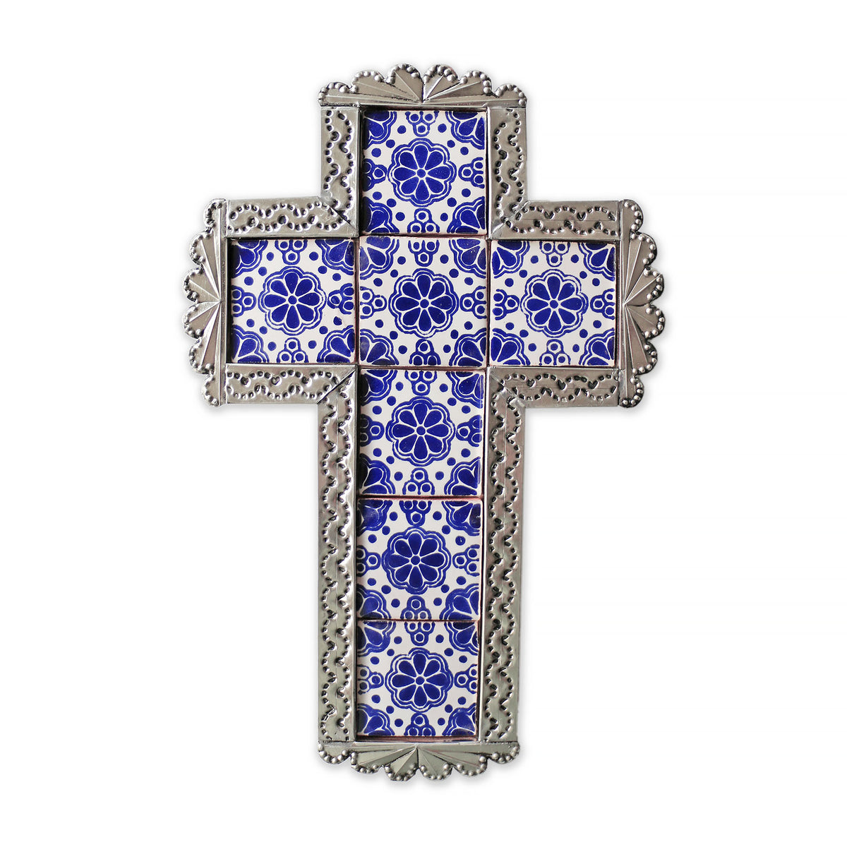 Azul Tiled Wall Cross