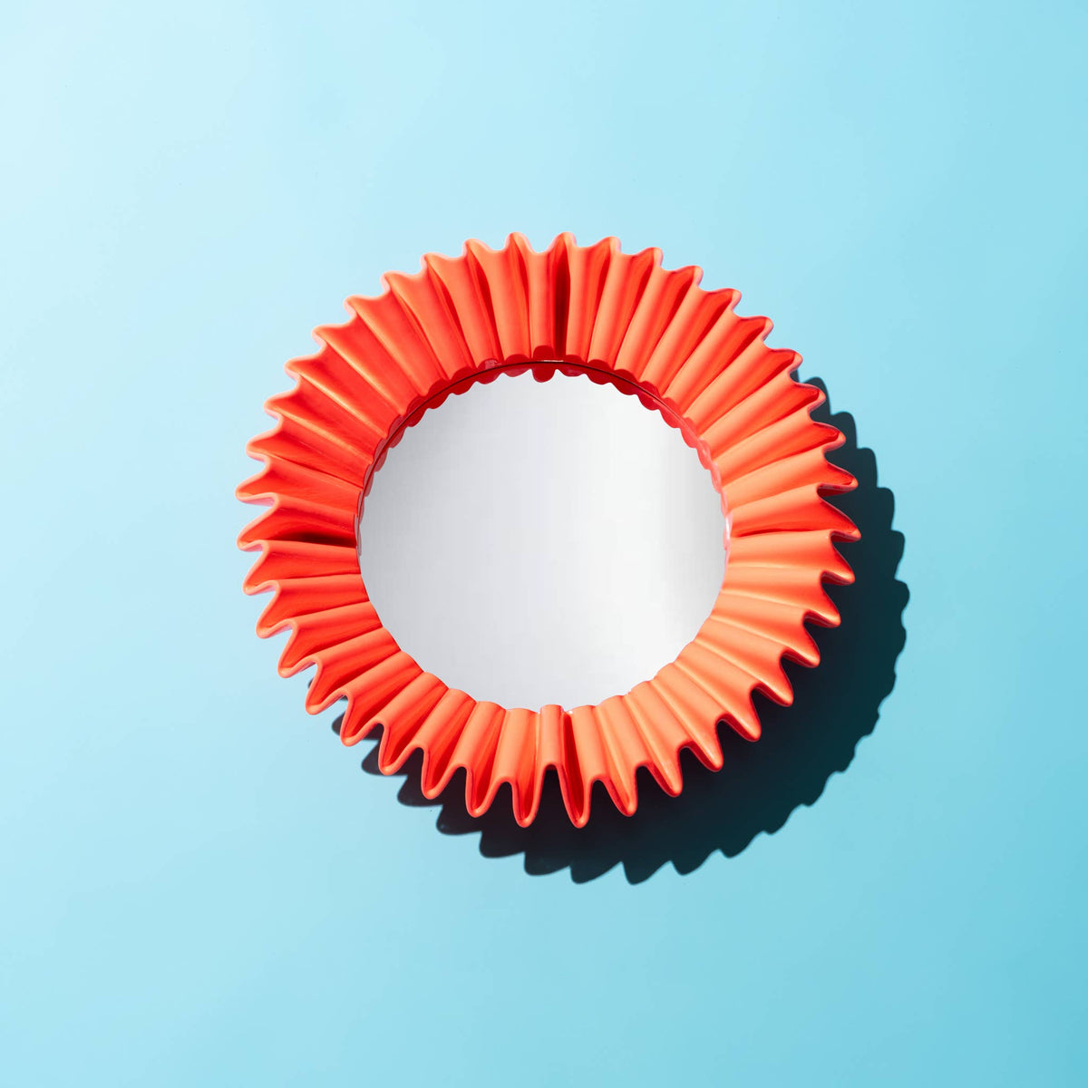 Plaza Wall Mirror - Hot Orange