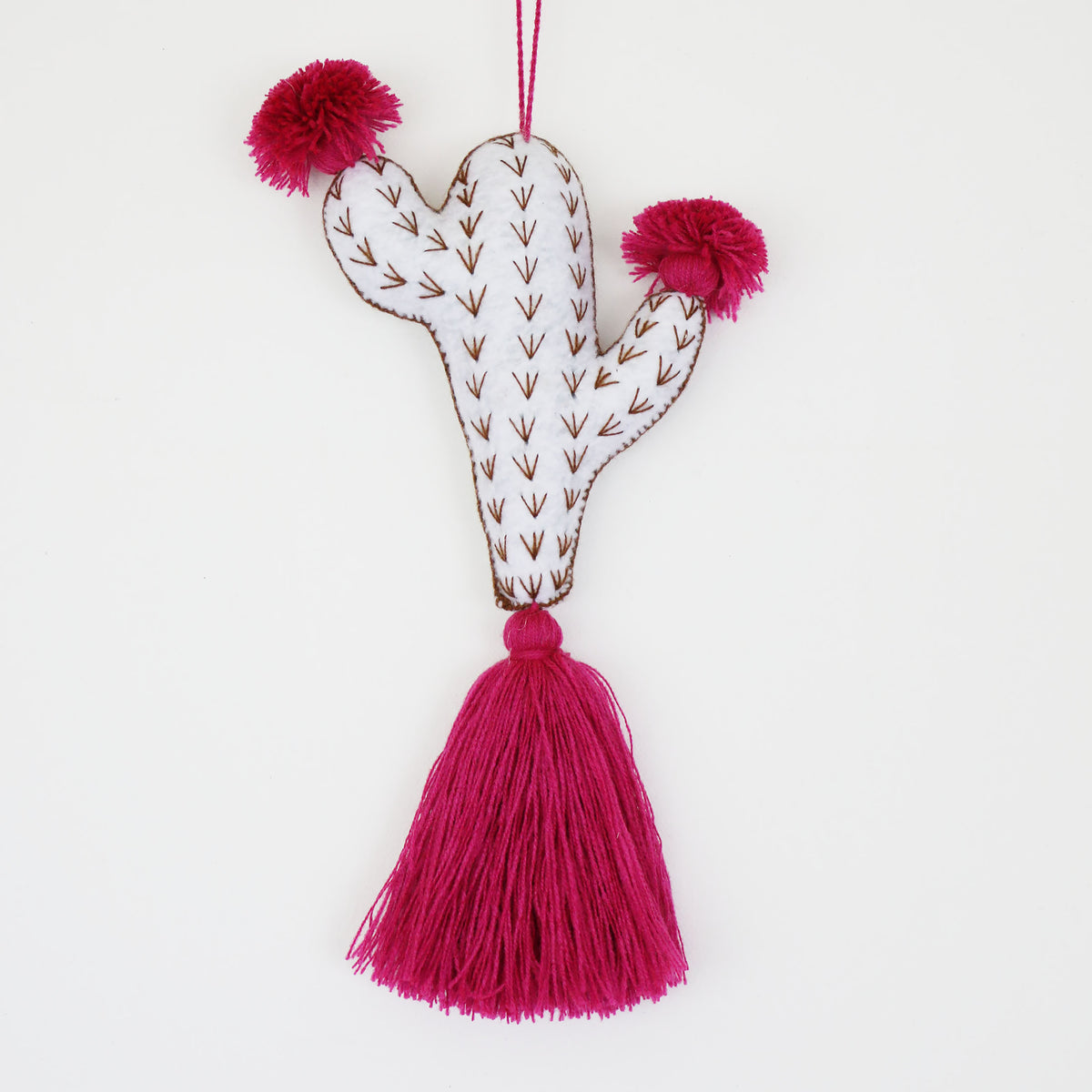 Cactus Flor Felt Charm - #02