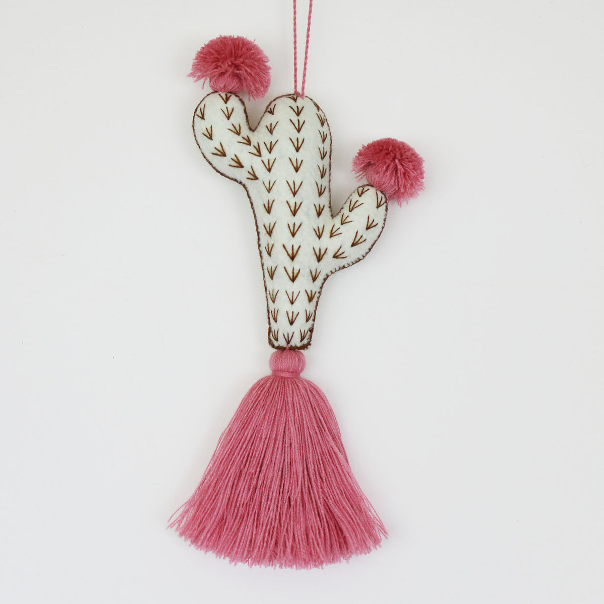 Cactus Flor Felt Charm - #07