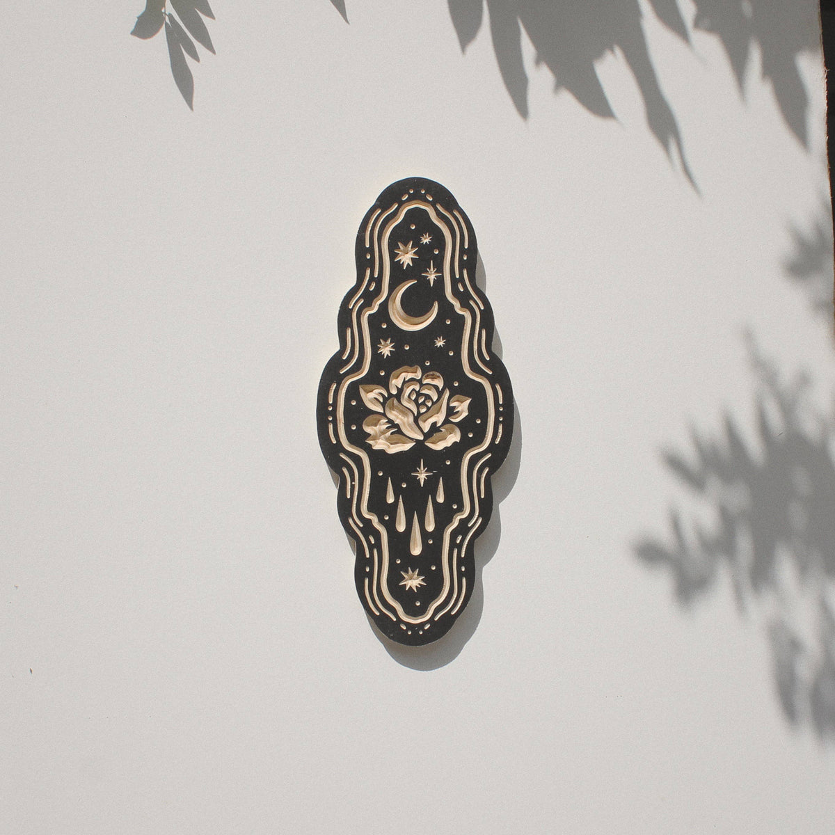 Rose Carved Wall Hanging