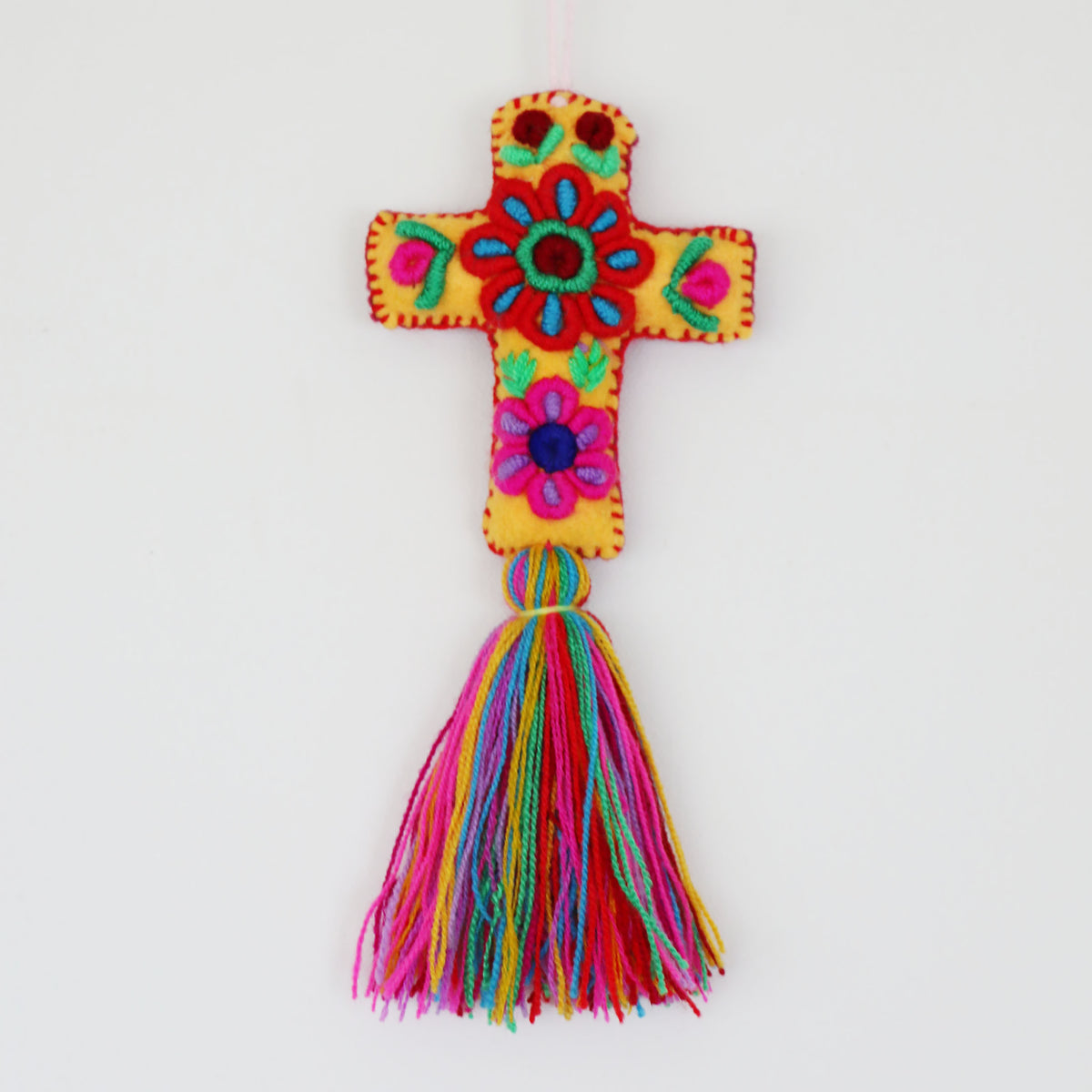 Cruz Arcoiris Felt Charm - #02