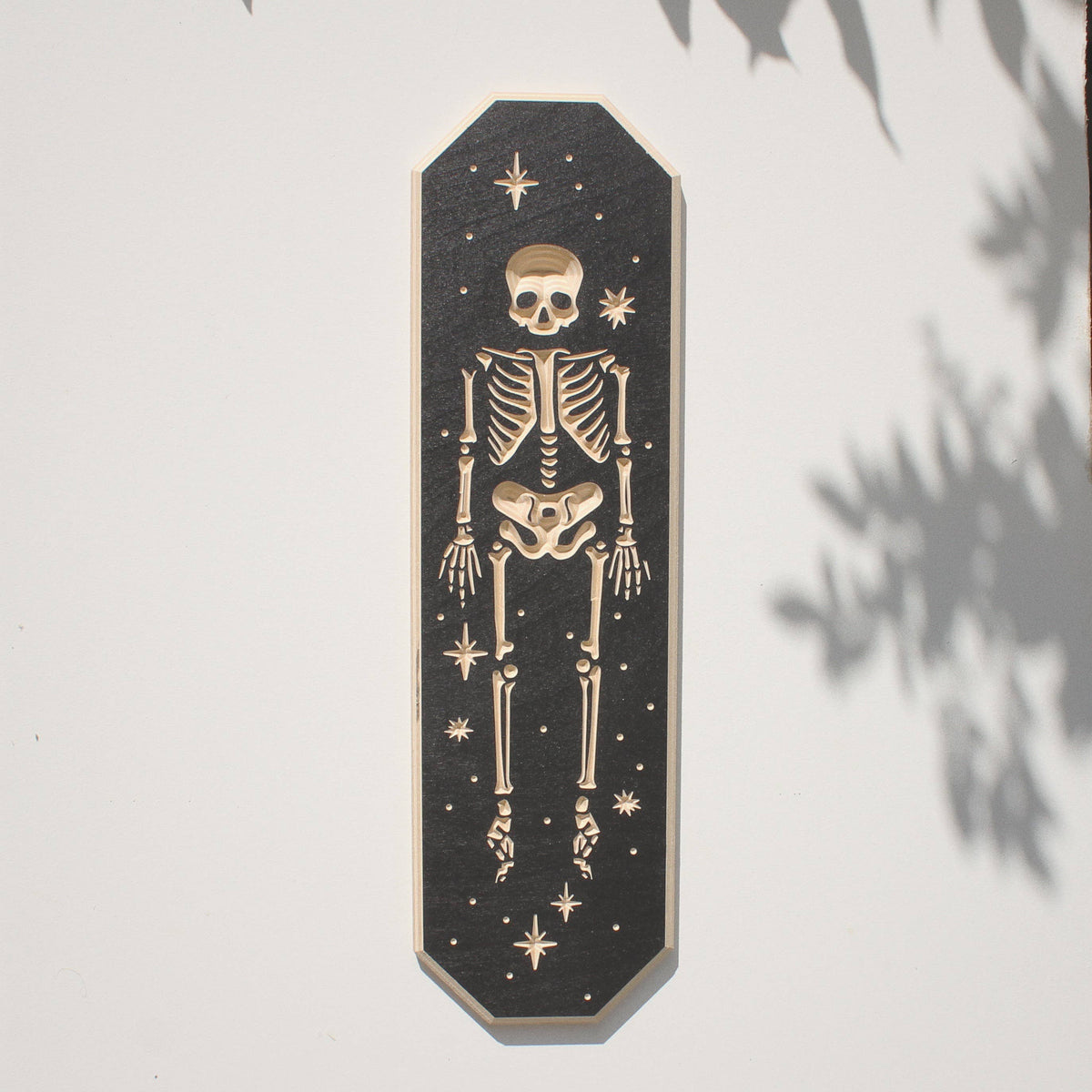 Carved Tall Skeleton Wall Hanging