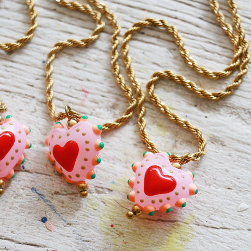 Dulce Amor Necklace - Pink