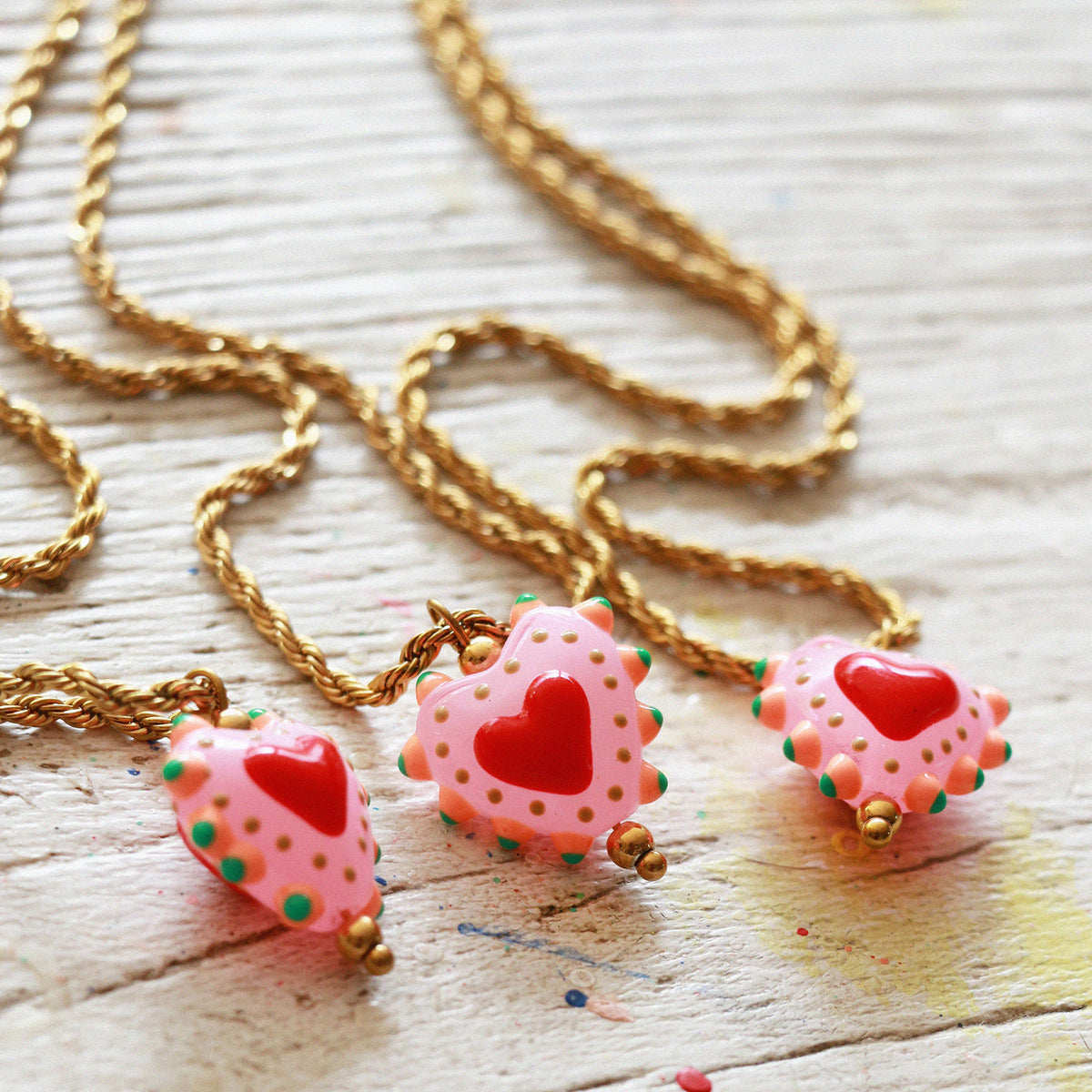 Dulce Amor Necklace - Pink