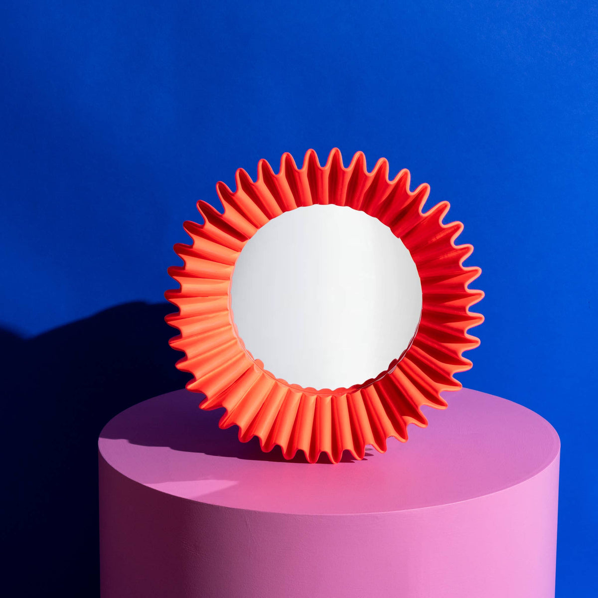 Plaza Wall Mirror - Hot Orange