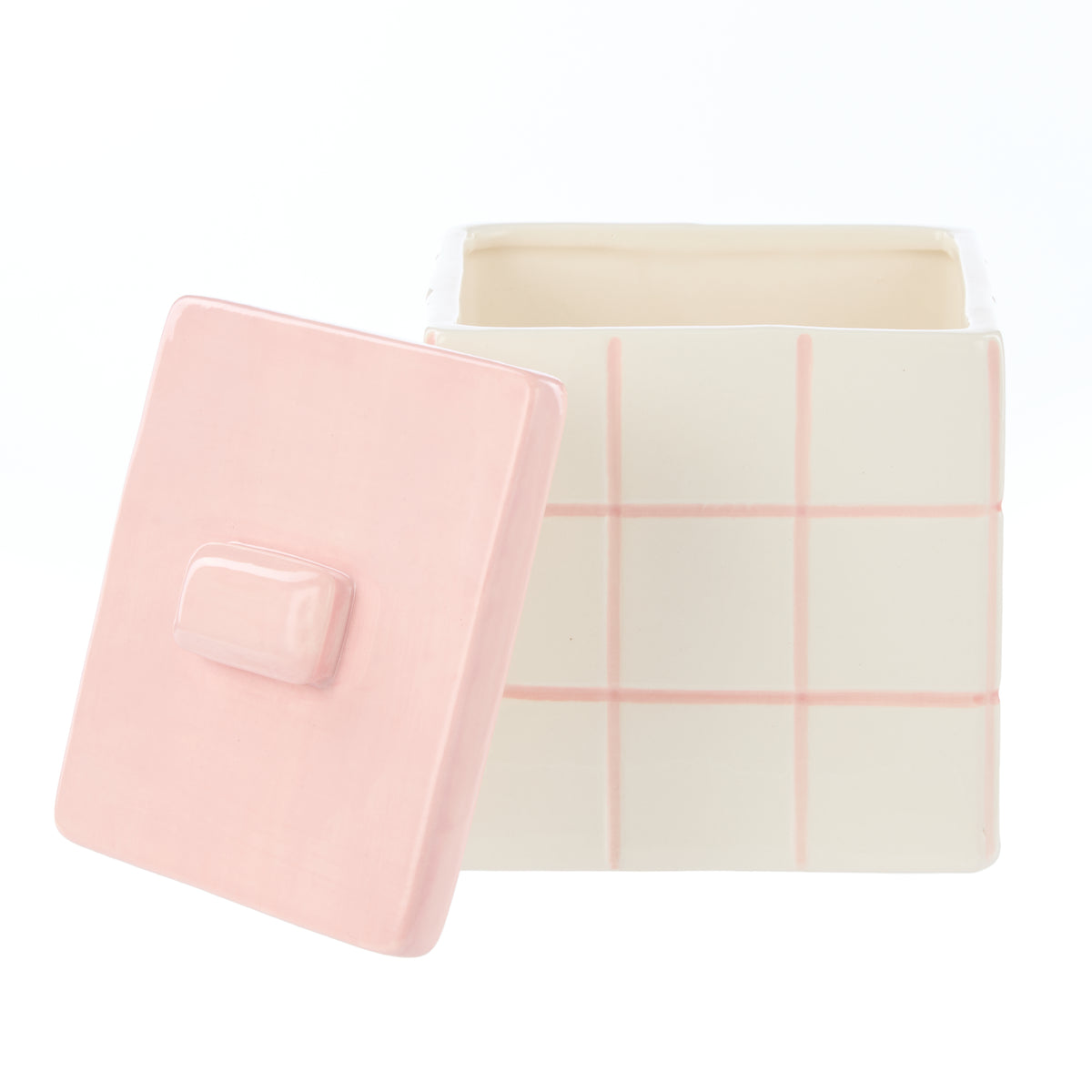 Lulu Checker Box - Dusk Pink