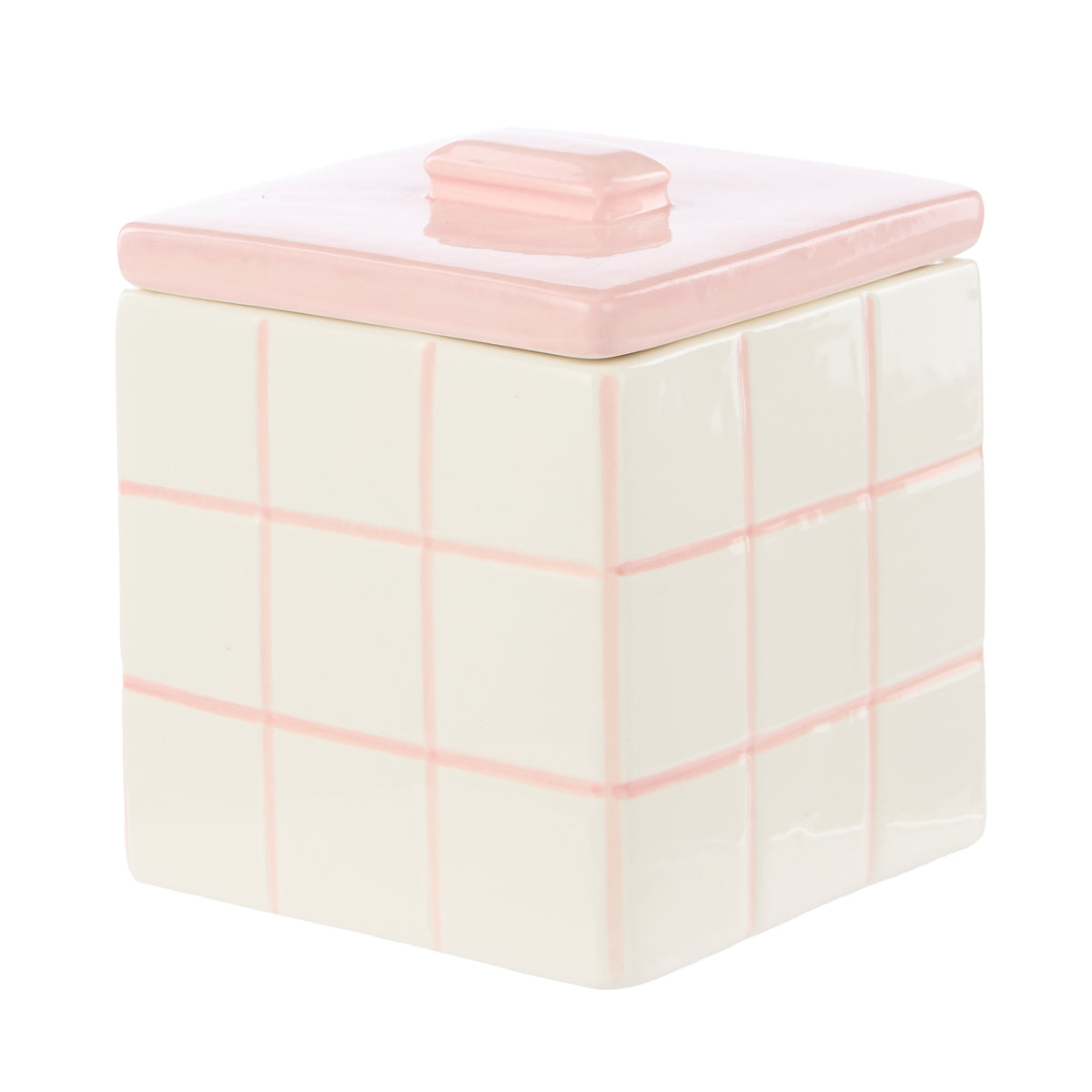 Lulu Checker Box - Dusk Pink